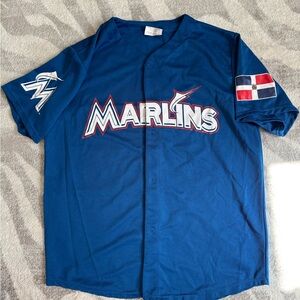 Marcell Ozuna No.13 Miami Marlins Baseball Jersey